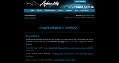 Desktop Screenshot of aphrodite-escorts.co.uk